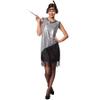 tectake dressforfun Women's Costume South Carolina, Short Sexy Dress with Metallic Look, Feather Headband Included, Size S, No. 301600 view 1