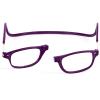 TBOC 2-Pack Reading Glasses for Men and Women, +1.50 Diopters, Dark Violet, Foldable Magnetic-Closure Frames view 3