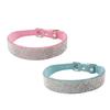 Newtensina 2pcs Dog Collar Set with Diamond Bling view 1