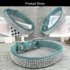 Newtensina 2pcs Dog Collar Set with Diamond Bling view 3