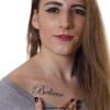 10 x Believe - Black Temporary Tattoo Lettering (10) view 2