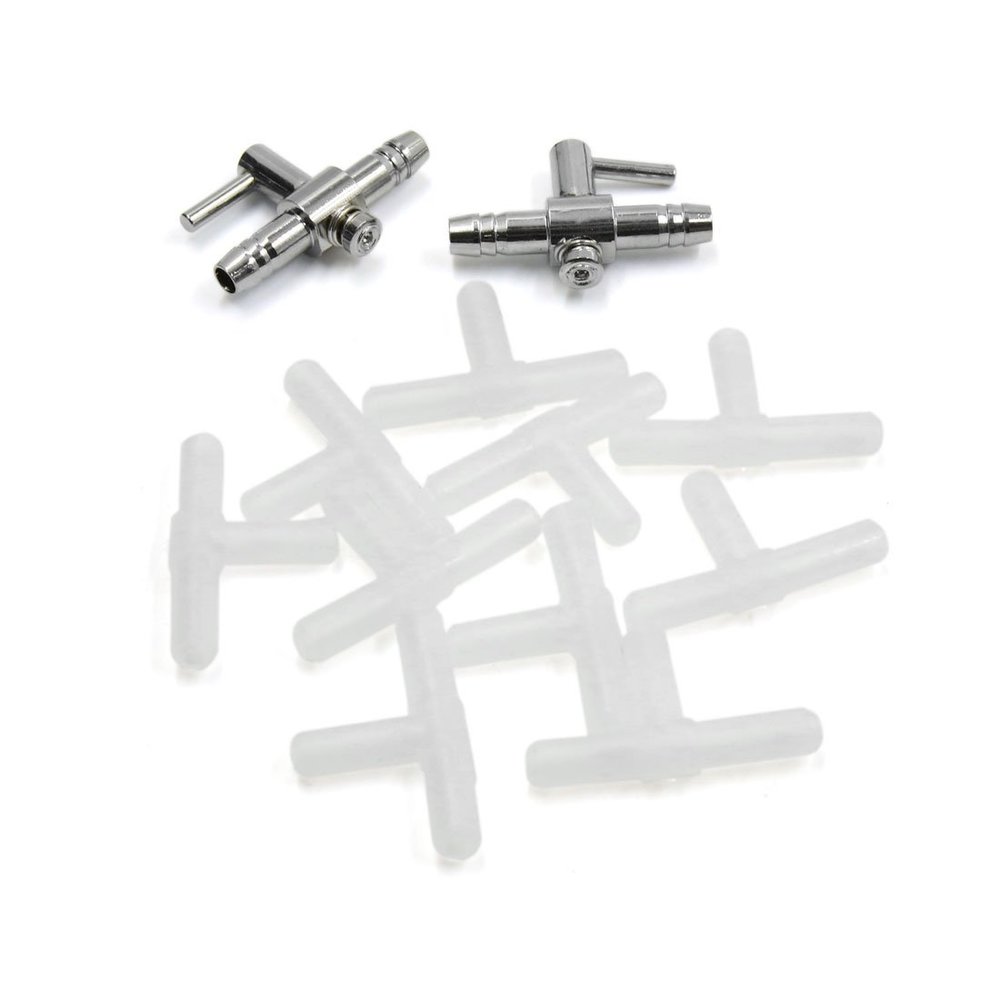 sourcing map Aquarium 3-Way Air Hose Connector Set 12 in 1
