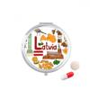 DIYthinker Travel Pocket Pill Case with Mirror view 1
