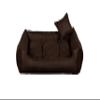 Gutekissen Fabric Dog Bed, Dog Lounger and Cushion – Durable CODURA Materials (XS, 55 × 45 cm, Brown) view 1