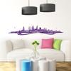 WANDKINGS Wall Decal – Wiesbaden Skyline (with River) – 180 x 33 cm – Violet – Choose from 6 Sizes & 35 Colors view 2
