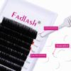 Classic Individual 1:1 Eyelash Extensions, 0.10 mm C Curl, Mix 8–14 mm, Black view 2