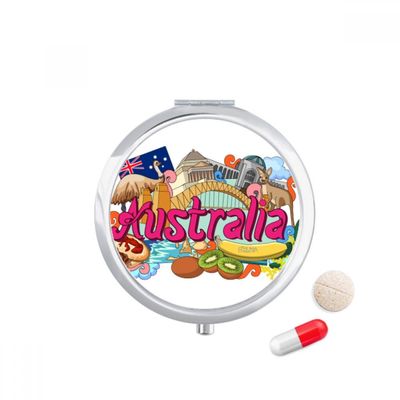 DIYthinker Travel Pill Case with Mirror