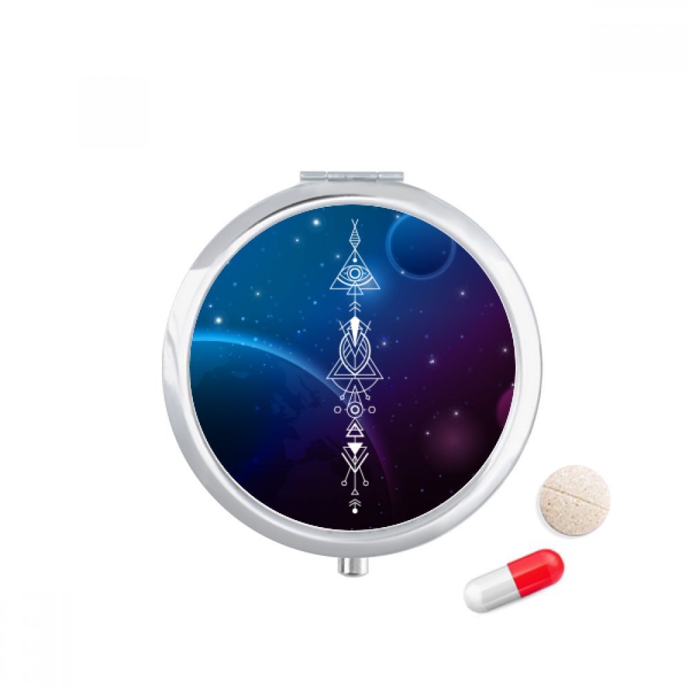 DIYthinker Travel Pill Organizer with Mirror