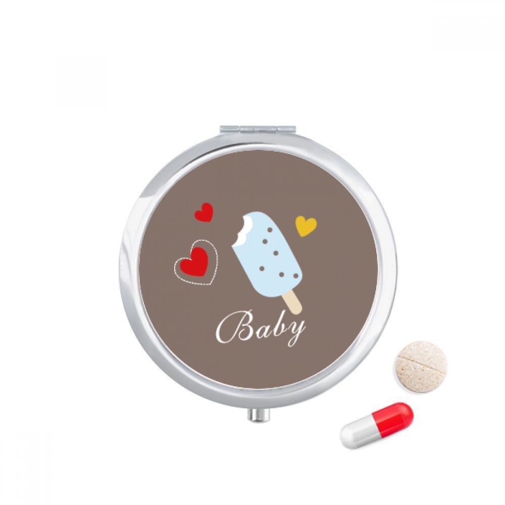 DIYthinker Travel Pocket Pill Case with Mirror