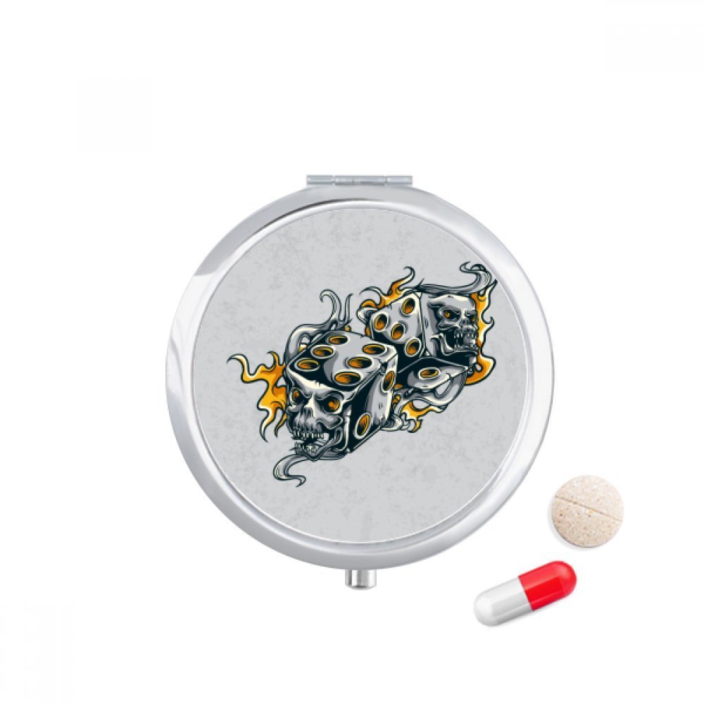 DIYthinker Travel Pill Case with Mirror