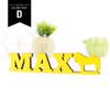 KLEINLAUT Custom 3D Name Sign – Horse Name with Silhouette – 15 cm Wide – Natural – Font D view 2