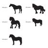 KLEINLAUT Custom 3D Name Sign – Horse Name with Silhouette – 15 cm Wide – Natural – Font D view 4