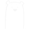 WANDKINGS Wall Decal – Polar Bear – 71 x 105 cm – White view 3