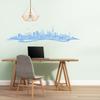 WANDKINGS Wall Decal – Ruhrpott Skyline (with River) – 200 x 46 cm – Light Blue view 2