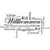 WANDKINGS Wall Decal – Welcome in Various Languages – 50 x 27 cm – Black – Choose from 5 Sizes & 35 Colors view 3