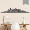 WANDKINGS Wall Decal – Los Angeles Skyline – 140 x 26 cm – Medium Gray – Choose from 6 Sizes & 35 Colors view 1