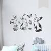WANDKINGS Wall Decal – Rabbit Family – 150 x 85 cm – Light Gray – 5 Sizes & 35 Colors view 1