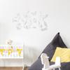 WANDKINGS Wall Decal – Rabbit Family – 150 x 85 cm – Light Gray – 5 Sizes & 35 Colors view 2