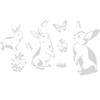 WANDKINGS Wall Decal – Rabbit Family – 150 x 85 cm – Light Gray – 5 Sizes & 35 Colors view 3