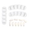KADS Nail Stand, 3-Piece Plastic Nail Practice Stand Set, White view 1