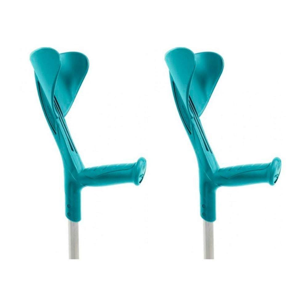 Pack of 2 Aluminum Forearm Crutches | Green Color