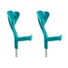 Pack of 2 Aluminum Forearm Crutches | Green Color view 1