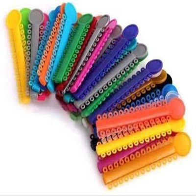 MKDental Orthodontics Elastic Ligatures, Multicolor, 1040 pcs