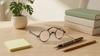 Eyekepper Round Reading Glasses, Slightly Large Vintage Professor Oval Readers (Blue Stripe, +4.00) view 2
