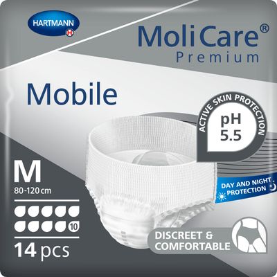 MoliCare premium Mobile 10 Drops Incontinence Pants | Size M | 14 ct.