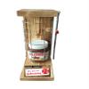 75th Birthday Gift: Nutella 450 g Jar in Metal Grid with Hacksaw view 1