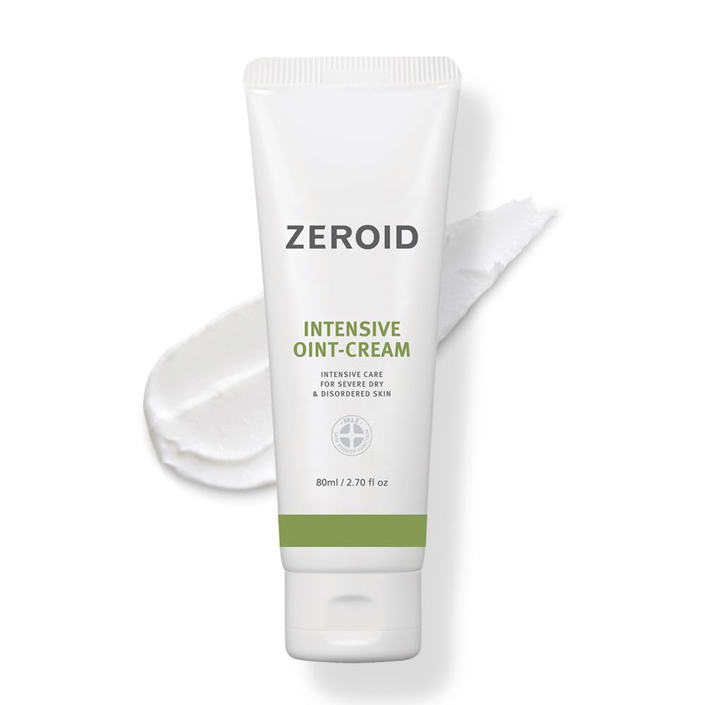 ZEROID Intensive Ointment Cream Facial Moisturizer for Extremely Dry Skin, 80 mL
