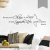 WANDKINGS Wall Decal - “One must still have chaos in oneself to be able to give birth to a dancing star” (Friedrich Nietzsche) - 105 x 32 cm - Medium Gray - 5 Sizes & 35 Colors view 1