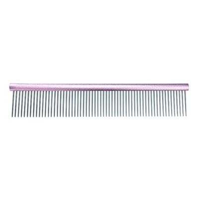 GROOM PROFESSIONAL Spectrum 50/50 Comb – 36 mm Teeth – for Thick-Coated Breeds – Light Pink, 25 cm