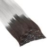 Clip-In Human Hair Extensions Set, 7-Piece, 60 cm, Ombre 1B/Gray view 2