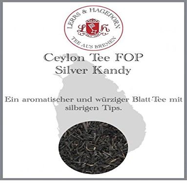 Lerbs & Hagedorn Ceylon Tea FOP Silver Kandy, Aromatic Leaf Tea, 1 kg (approx. 81 liters)