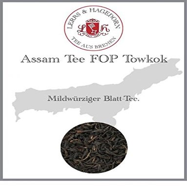 Lerbs & Hagedorn Assam FOP Towkok Black Tea, Mild & Spicy, 1 kg (approx. 81 liters)