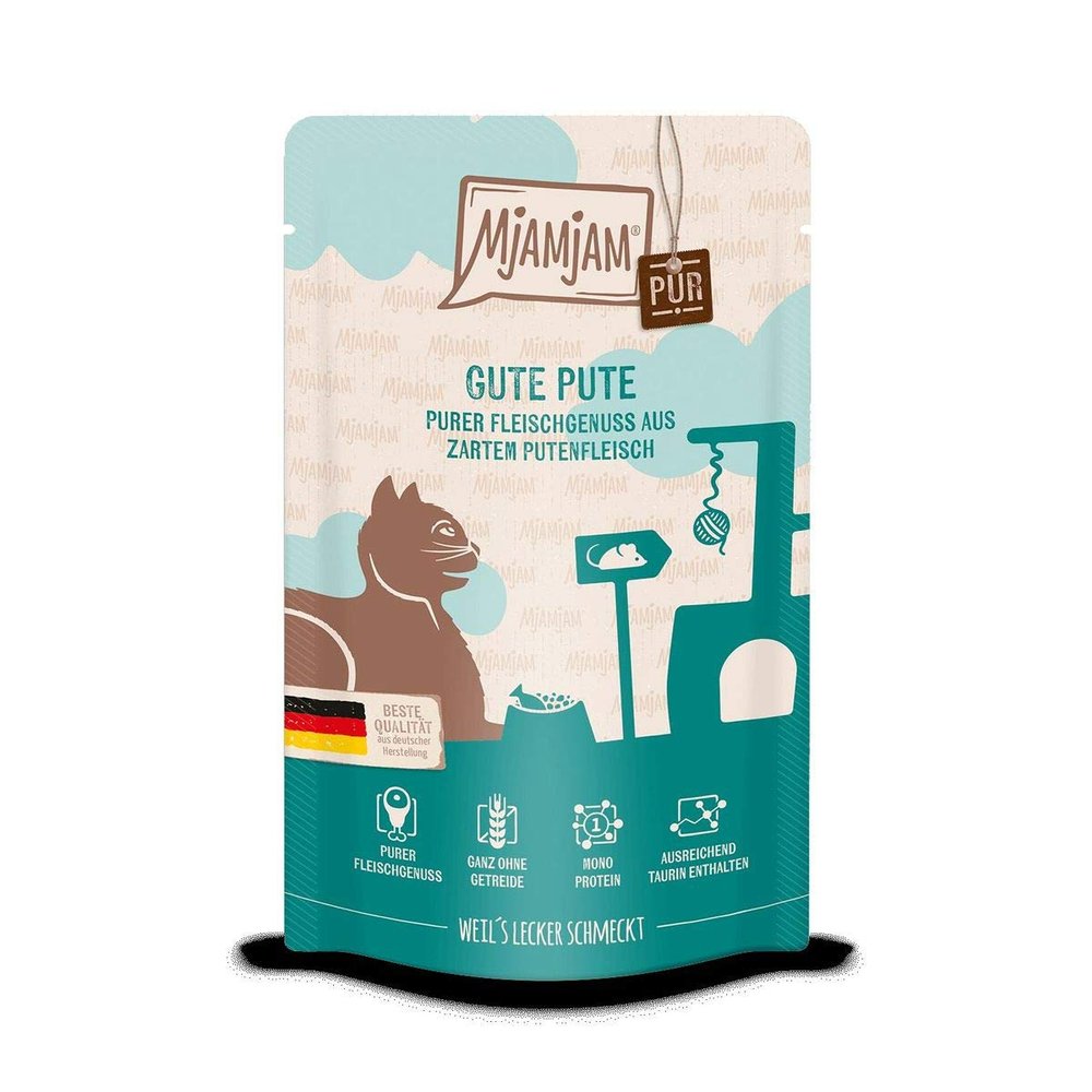 Wet Cat Food: Pure Meat Enjoyment - Good Turkey, Pure - 12-Pack, High Meat Content