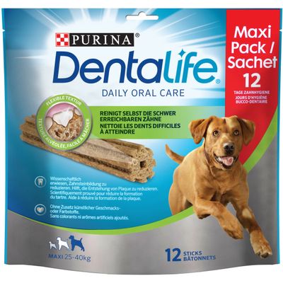 PURINA DENTALIFE Maxi Dog Dental Care Snacks, Chicken, 426g