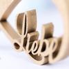 Kleinlaut Wooden Decoration – Infinity Love – Pastel Brown view 4