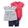 Carter's Baby Girls' Diaper Cover Set Blue Multi Embroidery view 1
