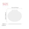 DIYthinker Black Zebra Silhouette Oval Compact Makeup Mirror view 3