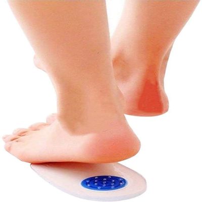 pedimend Silicone Gel Heel Pads with Removable Spur, 4 Pairs (8 Pieces)