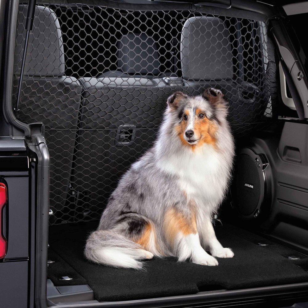 Mopar Jeep Wrangler JL Pet Partition, Black, Hooks, 2018-2020