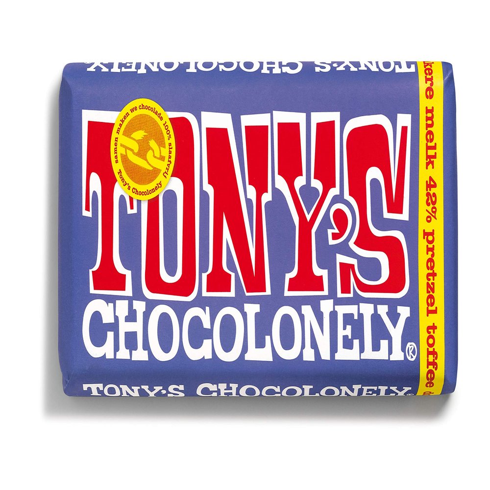 Tony's Chocolonely Dark Milk Chocolate Pretzel Toffee 180 g