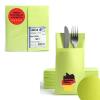 AROBA 50 Pre-Folded Airlaid Cutlery Napkins, 39 x 40 cm, Fabric-Like Disposable Cutlery Pockets with Napkin, Sturdy & Highly Absorbent, for Catering, Events, Hotels & Parties, Green Kiwi view 1