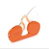 Nooz Rimless Reading Glasses for Women & Men, Ultra-Light 6 g, Presbyopia Glasses with Keychain Case, Orange, +2.5 view 1