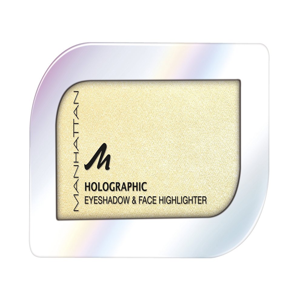 Manhattan Holographic Ombre Eyeshadow, Shade 004 Gilded Moon, Gold Holographic-Effect Eyeshadow, 1 Count (1 x 4 g)