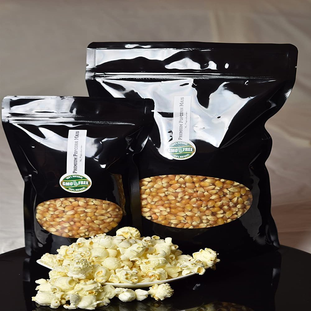 Premium Movie Theater Popcorn, Fresh XL Bags, 1:46 Popcorn Volume (1 kg Corn)