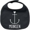 EZYshirt Moinsen Hamburg Anchor Organic Cotton Baby Bib view 1