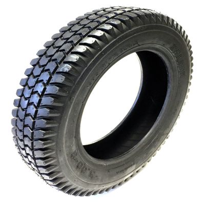 Wheelchair Tire 3.00-8, 4PR, Black, Block Tread